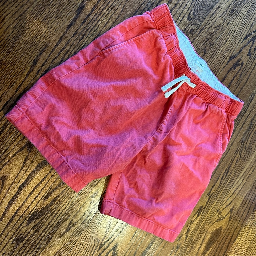 J crew boy’s dock shorts size 12, red